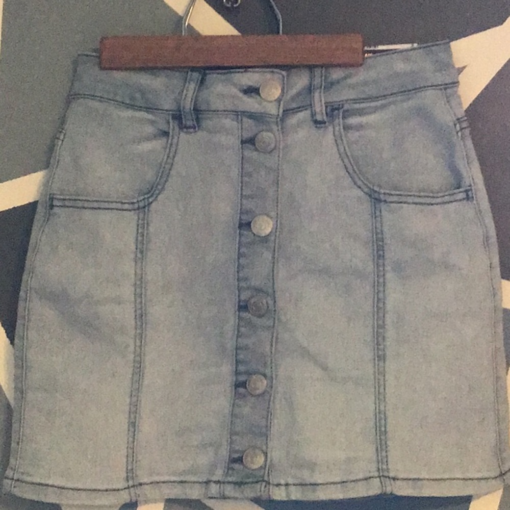 Almost famous high rise denim skirt from rue 21